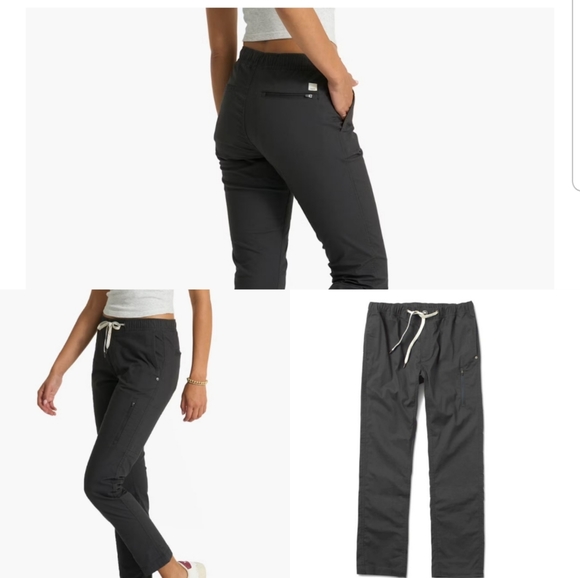 Vuori Pants - Vuori Women's Ripstop Pant Two Way Organic Stretch Charcoal NWT